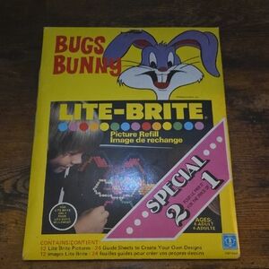 Brighten up your vintage toy collection with the 1978 LITE BRITE BUGS Bunny